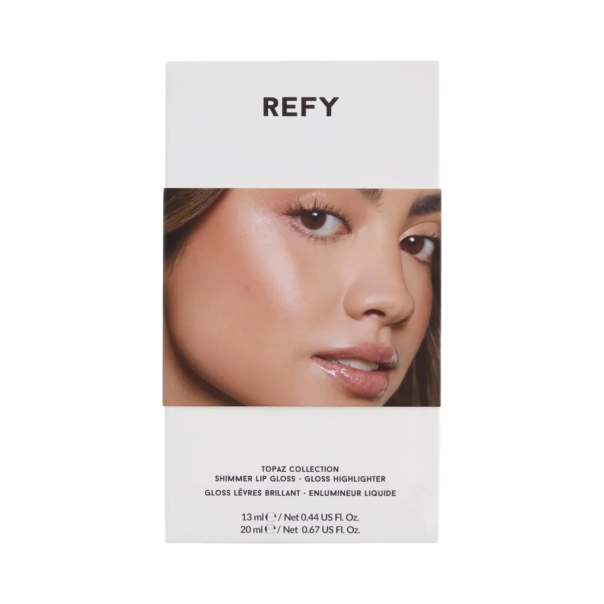 REFY Topaz Collection: Shimmer Lip Gloss & Liquid Highlighter Set