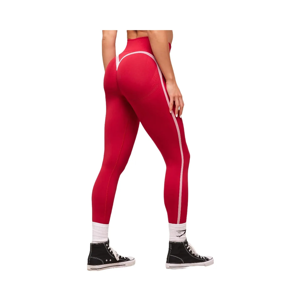 Gymshark Lift Campus Seamless Leggings - Carmine Red