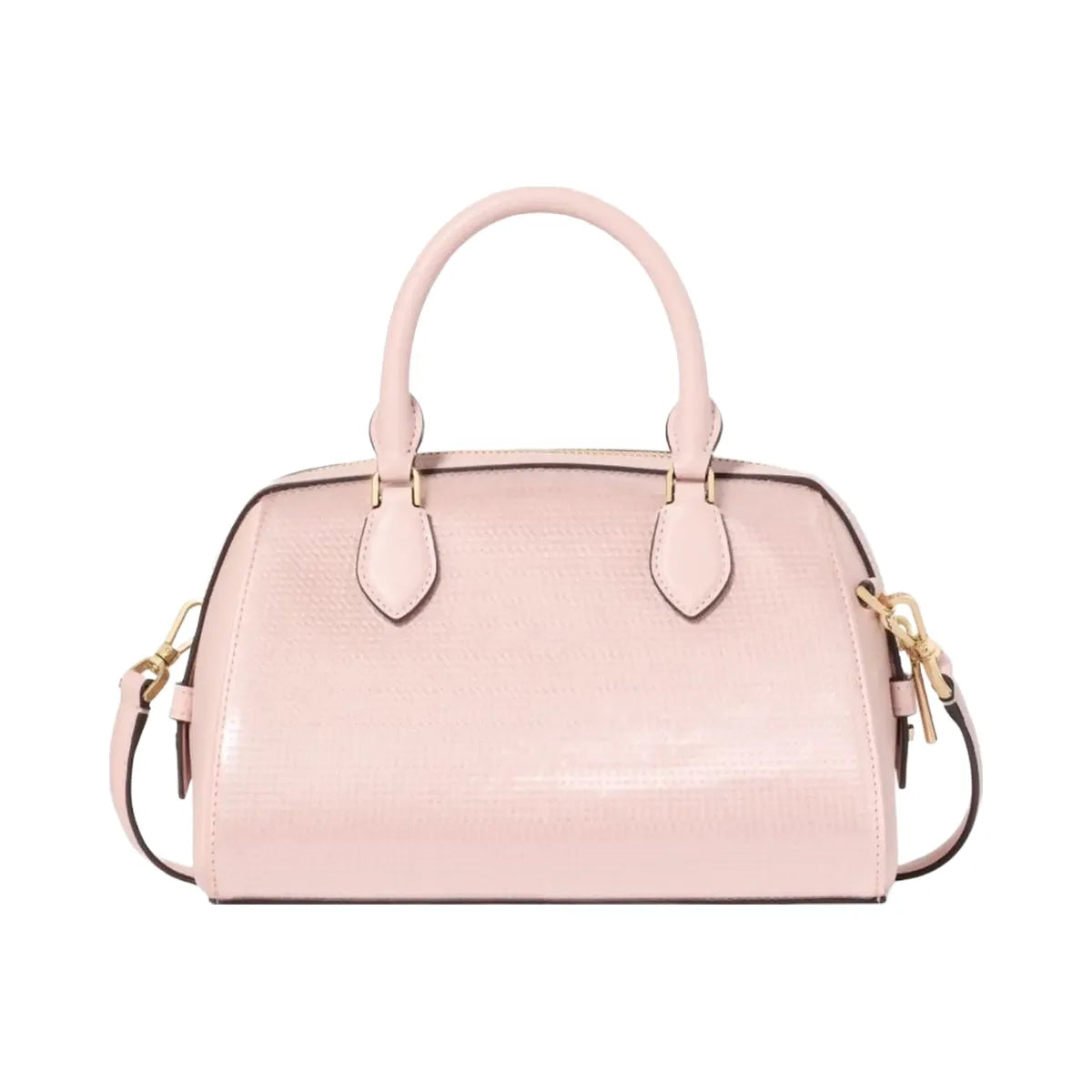 Kate Spade Madison Satin Sequin Small Dolly Duffle Rose Smoke