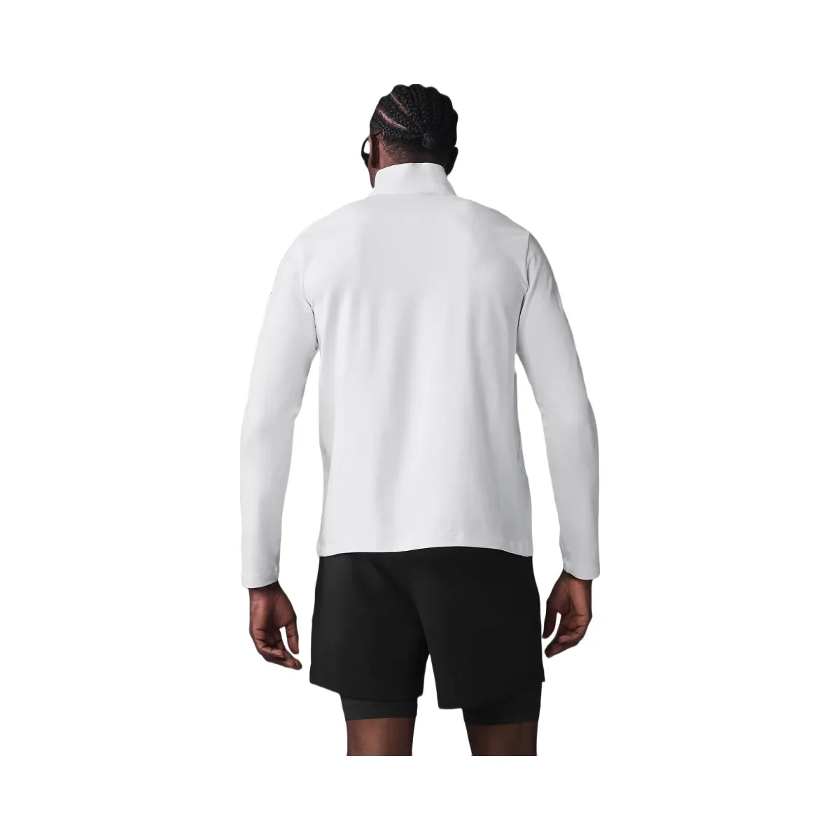 Alo Men's Conquer 1/4 Zip Reform Long Sleeve - White