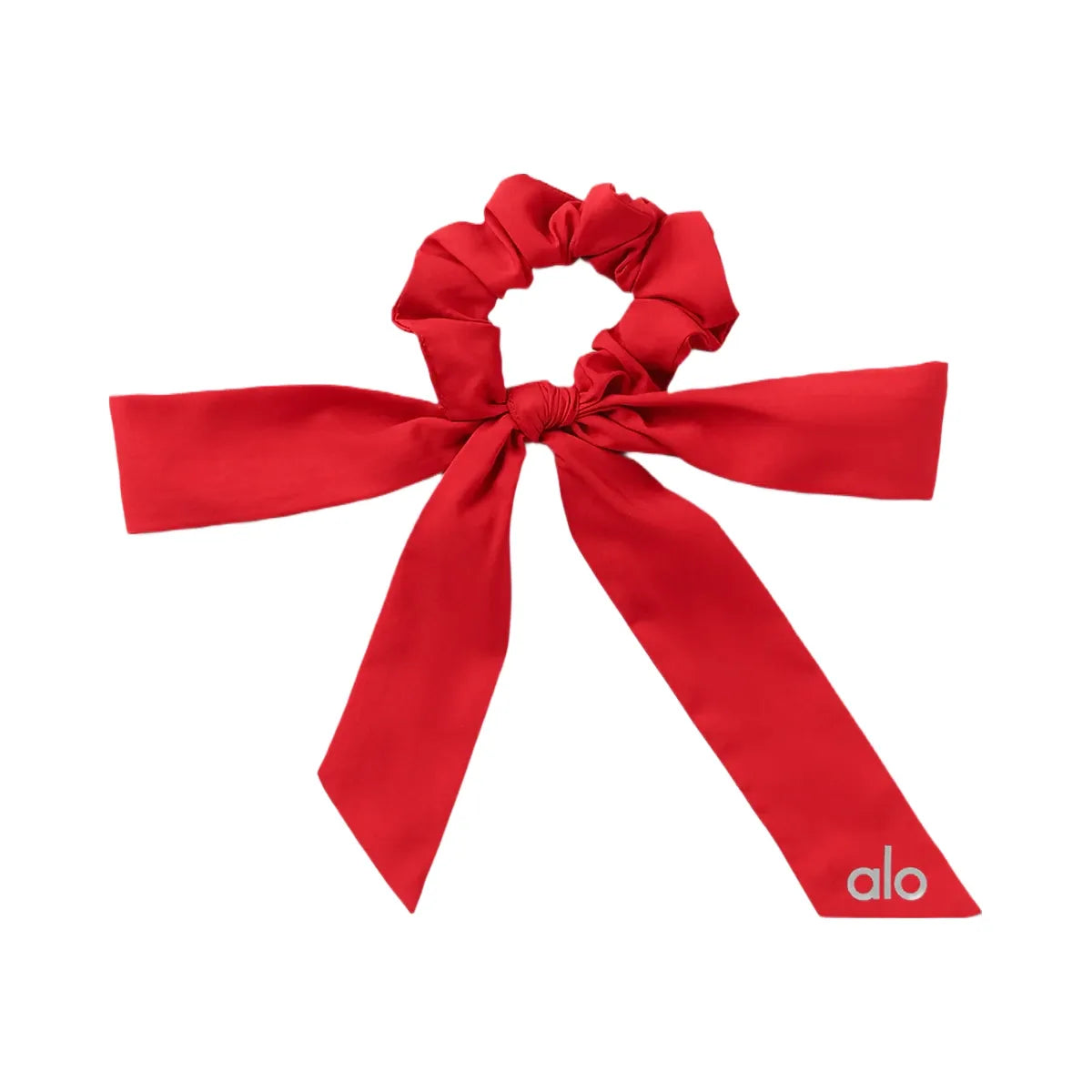 Alo Love Knots Tie Scrunchie - Bright Red