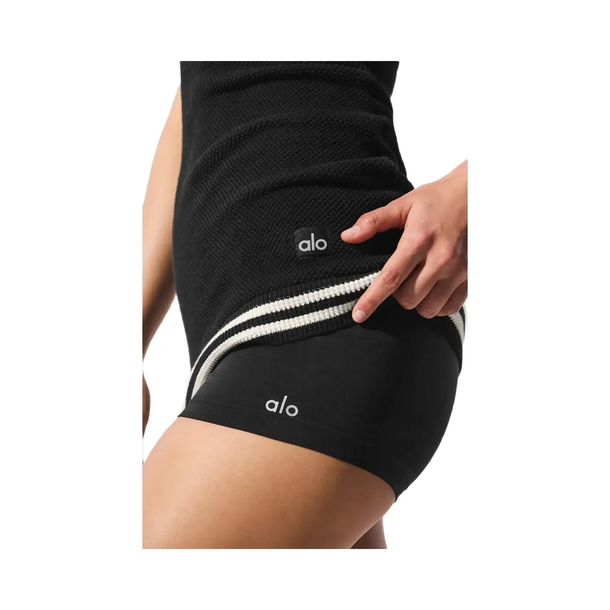 Alo Women's Sheer Glow Boyshort - Black