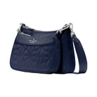 Kate Spade Duet Quilted Fabric Small Crossbody Parisian Navy