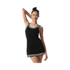 Alo Women's Tennis Club Sweater Knit Dress - Black/Ivory