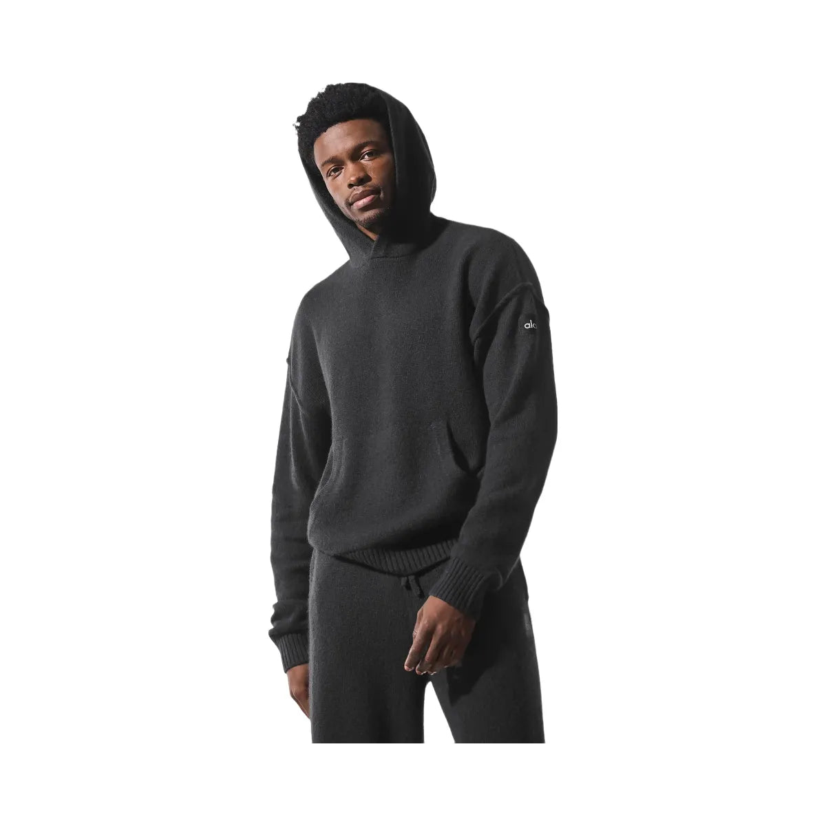 Alo Men's Wool Cashmere New Class Hoodie - Black