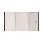 Coach Micro Wallet Pebbled Leather-Silver-Chalk
