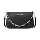Michael Kors Jet Set Medium Saffiano Leather Crossbody Bag Black