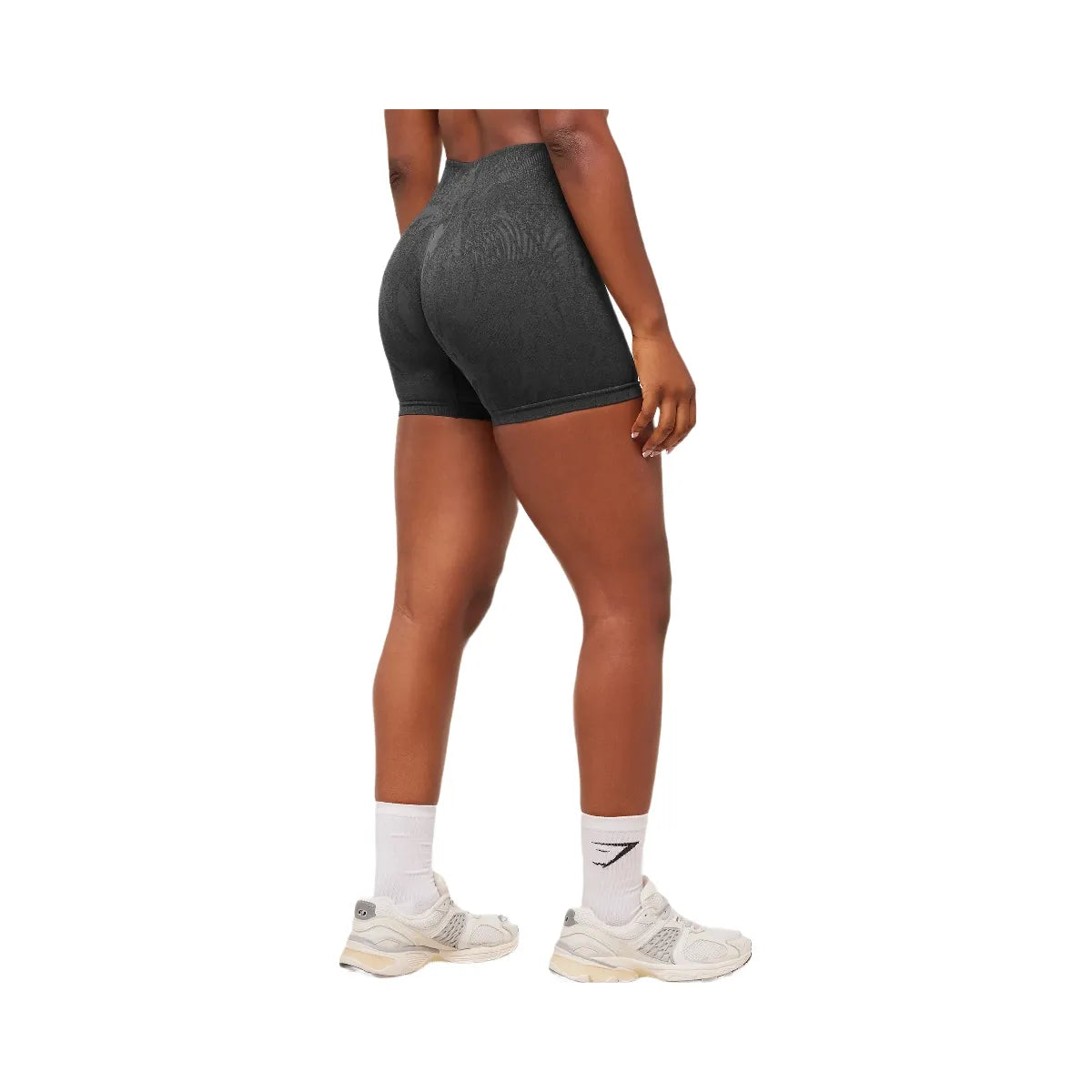 Gymshark Adapt Camo Seamless Shorts - Asphalt Grey/Black