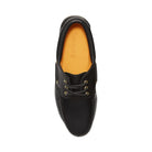 Timberland Authentic 3-Eye Lug Handsewn Boat Shoe Black Full-Grain Men'S