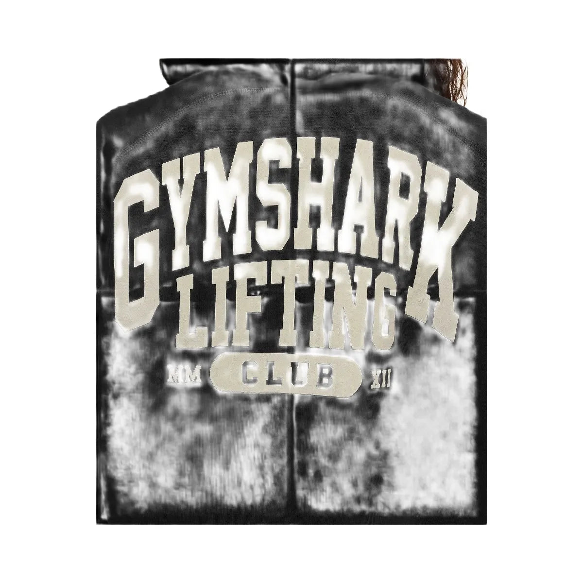 Gymshark Lifting Club Graphic Oversized Hoodie - Black/Soft White