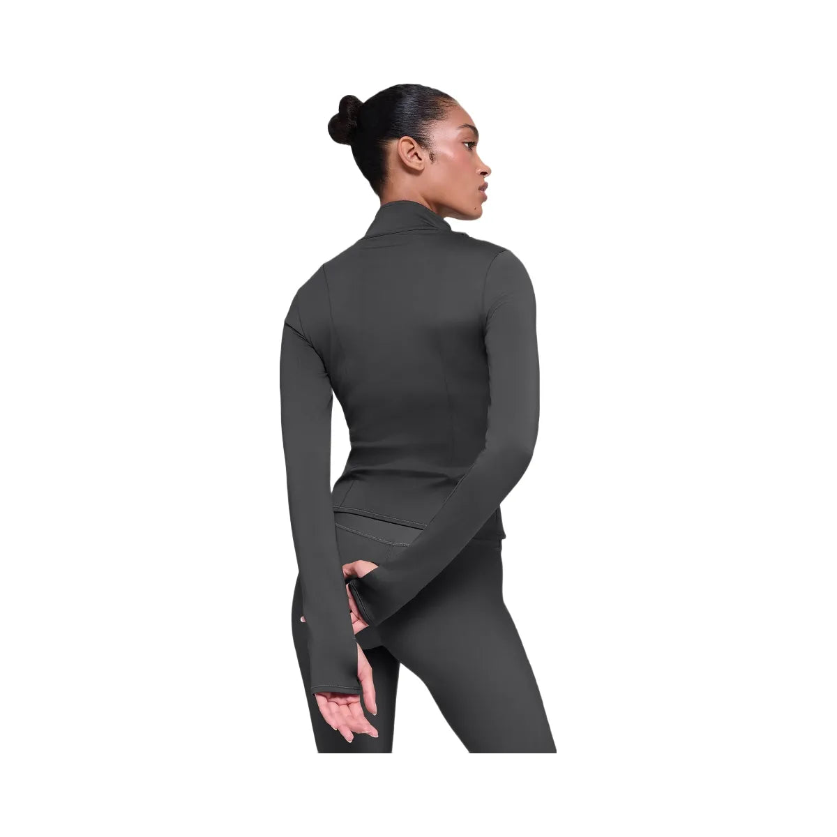 Alo Women's Airlift Winter Warm Radiant Full-Zip Jacket - Anthracite