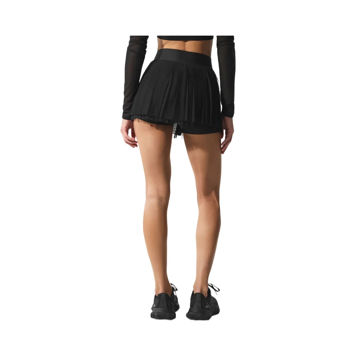 Alo Women's Mesh Baseline Tennis Skirt - Black
