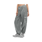 Alo Women's Sheer Game Time Wide Leg Jogger - Lunar Grey