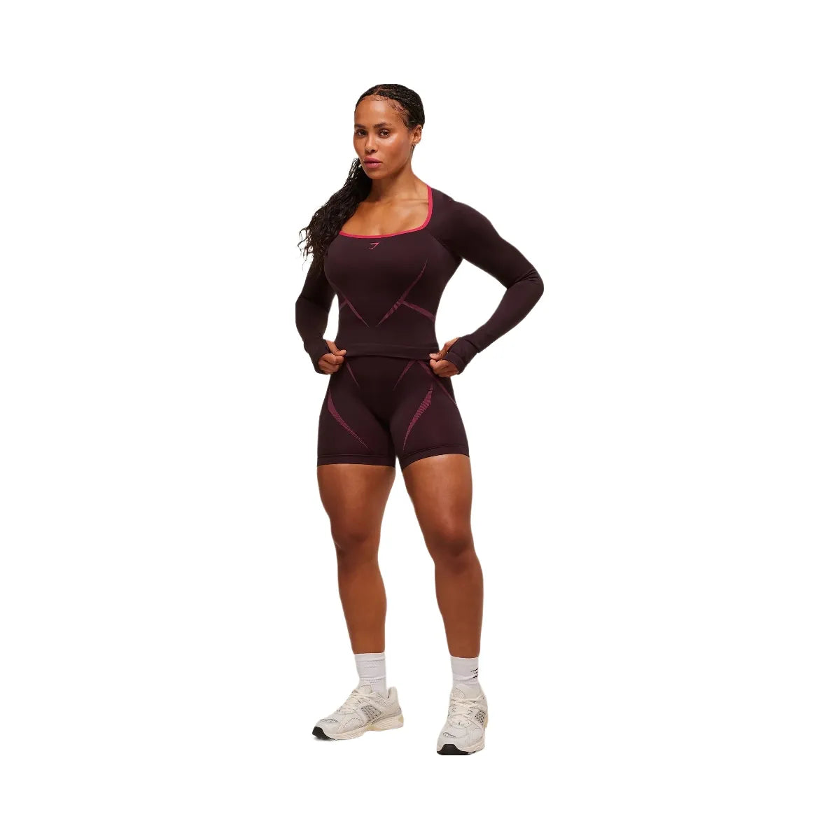 Gymshark Apex Lift Seamless Short - Cherry Purple/Build Pink