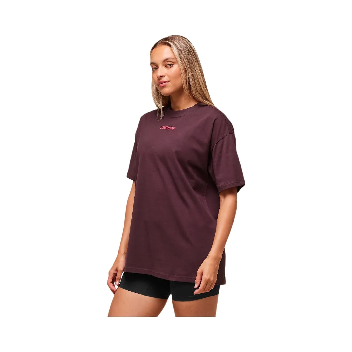 Gymshark Block Oversized T-Shirt - Cherry Purple