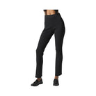 Alo Women's Denim Knit High-Waist Flare Pant - Black/Anthracite