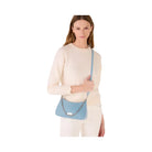Kate Spade Margot Studded Denim Convertible Crossbody Blue Multicolor