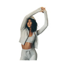 Alo Women's Sway Full Zip Hoodie - Athletic Heather Grey