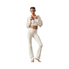 Alo Women's Airbrush High-Waist Bootcut Legging - Ivory