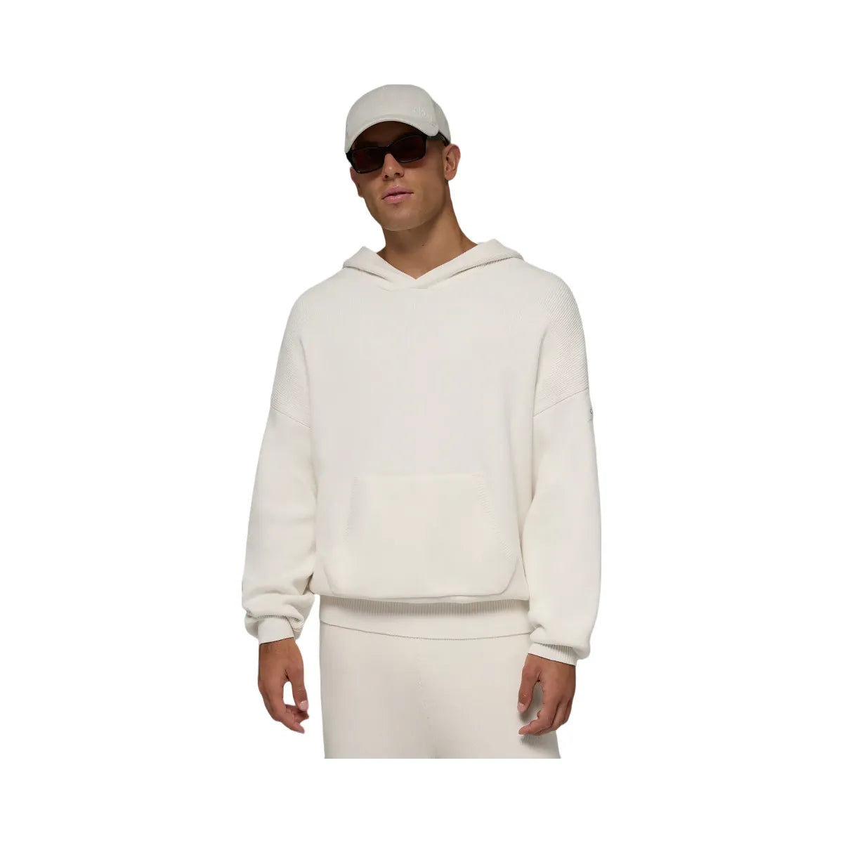 Alo Men's Scholar Hooded Sweater - Ivory