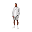 Gymshark Interlock Tech Zip Up Hoodie - Light Grey Core Marl