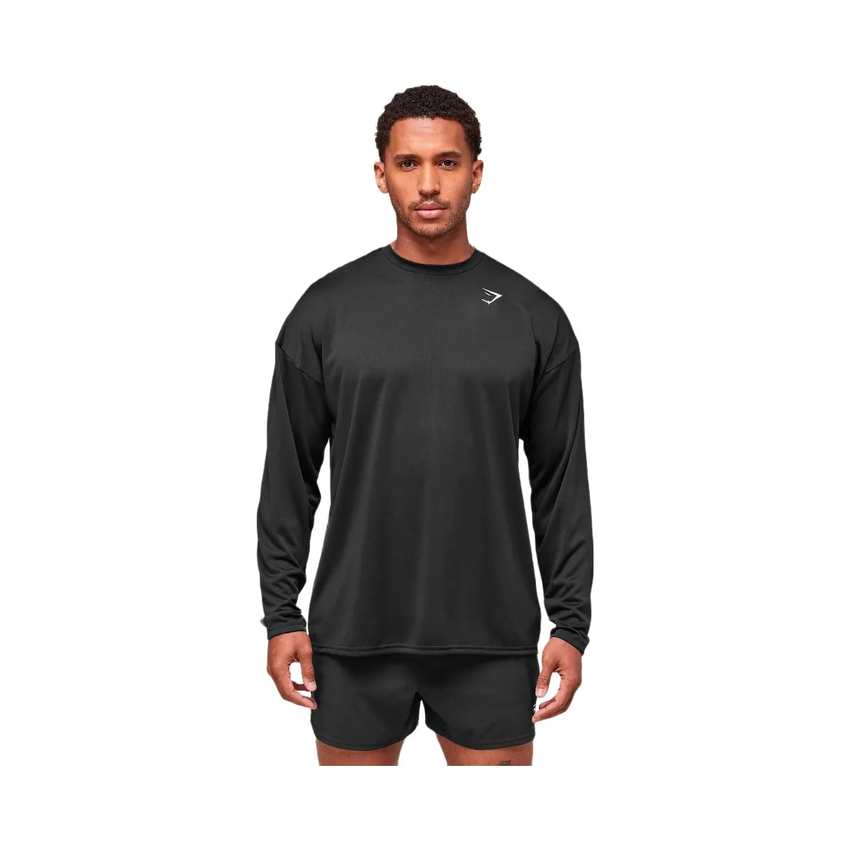 Gymshark Arrival Oversized Long Sleeve T-Shirt - Black