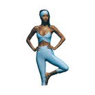 Alo Women's High-Waist Airlift Capri - Seashell Blue