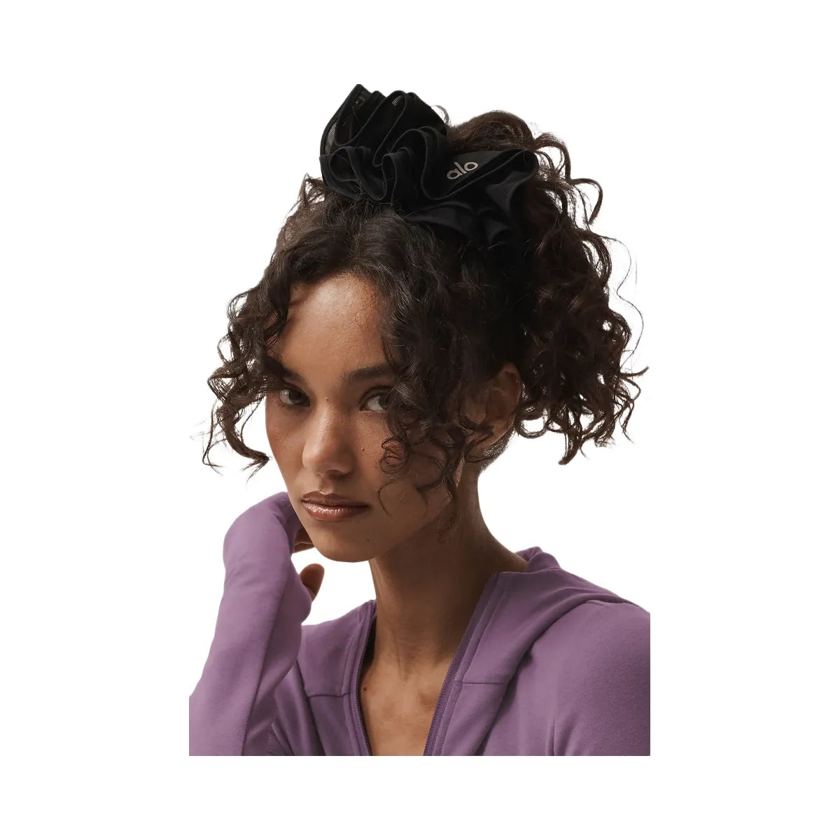 Alo Mesh Sweet Nothing Oversize Scrunchie - Black