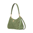 Kate Spade Kayla Woven Leather Small Convertible Shoulder Bag Cedar Stand