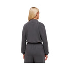 Gymshark Waffle Midi Zip Up Jacket - Onyx Grey