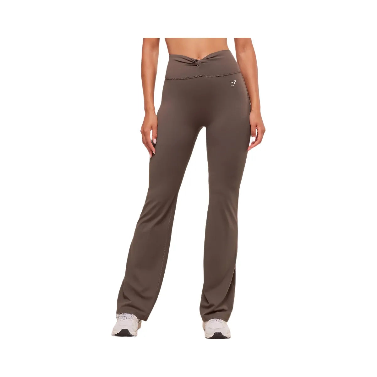 Gymshark Twist Front Straight Leg Legging - Walnut Brown
