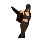 Alo Women's Marl Sweater Pant - Black Marl