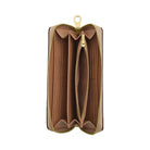 Coach Long Zip Around Wallet In Signature Canvas Signature Canvas-Gold-Sand-Chalk