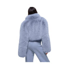 Alo Women's Opulent Faux Fur Cropped Jacket - Winter Frost