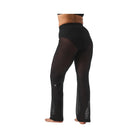 Alo Women's Striped Mesh Tropical Nights Flare Pant - Black