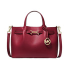 Michael Kors Carson Small Pebbled Leather Satchel Cherry