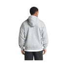 Gymshark Crest Oversized Zip Up Hoodie - Light Grey Core Marl