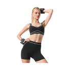 Alo Women's 4” Airbrush High-Waist Heart Throb Short - Black/White