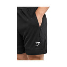 Gymshark Campus Mesh Shorts - Black/White Logo