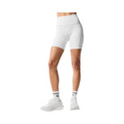 Alo Women's 7" High-Waist Biker Short - White