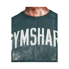Gymshark Worn Graphic Long Sleeve T-Shirt - Deep Petrol Blue