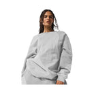 Alo Women's Make Waves Crew Neck Pullover - Athletic Heather Grey Tonal