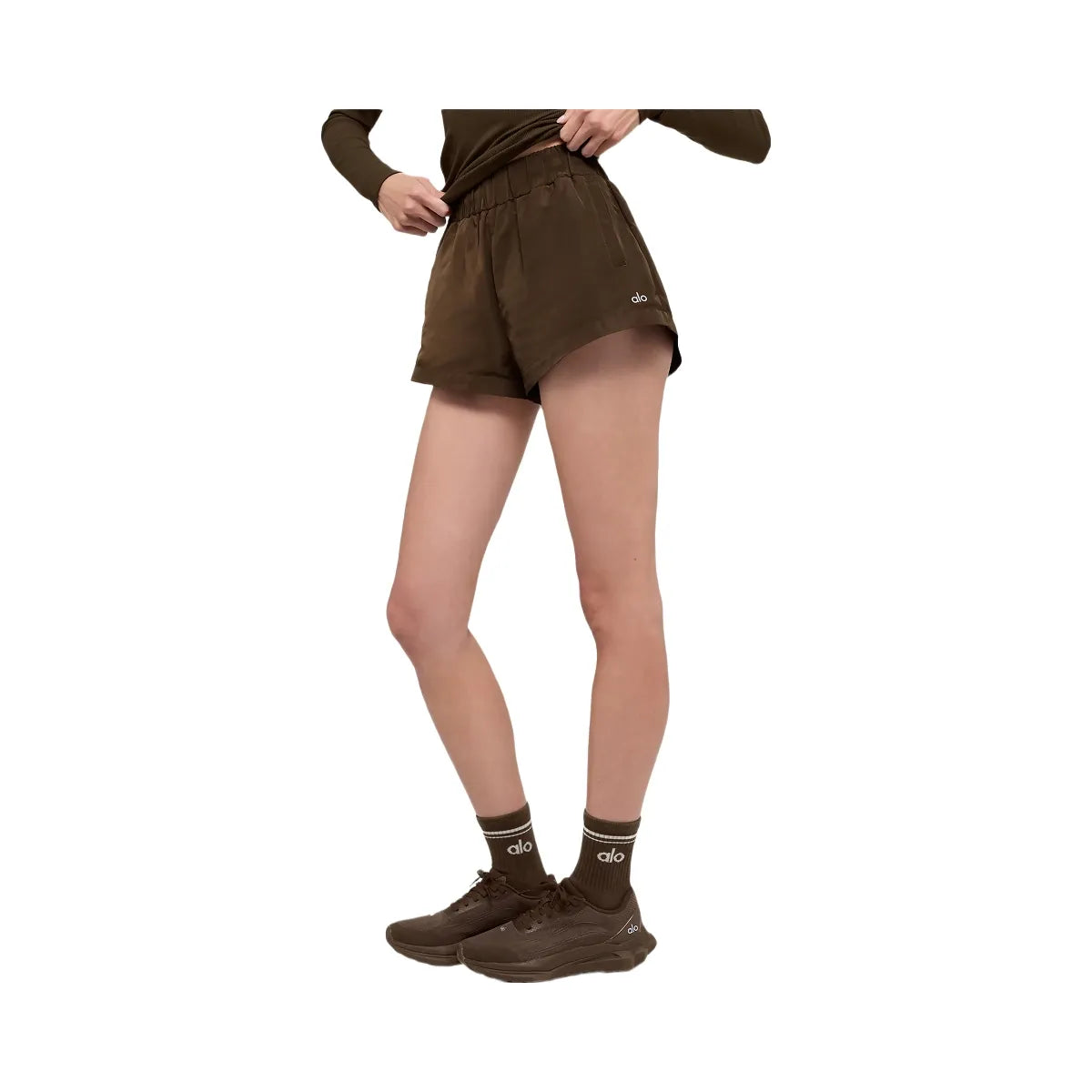 Alo Women's High-Waist Socialite Short - Espresso