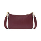 Kate Spade Duet Spade Flower Embroidered Small Crossbody Dark Merlot