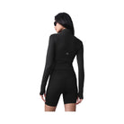 Alo Women's Airbrush Corset Full Zip Jacket - Black