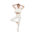 Alo Women's Cropped Gold Rush Puffer Vest - Ivory