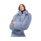 Alo Women's Opulent Faux Fur Cropped Jacket - Winter Frost