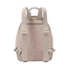 Kate Spade Flower Quilted Fabric Small Backpack Cozy Grey