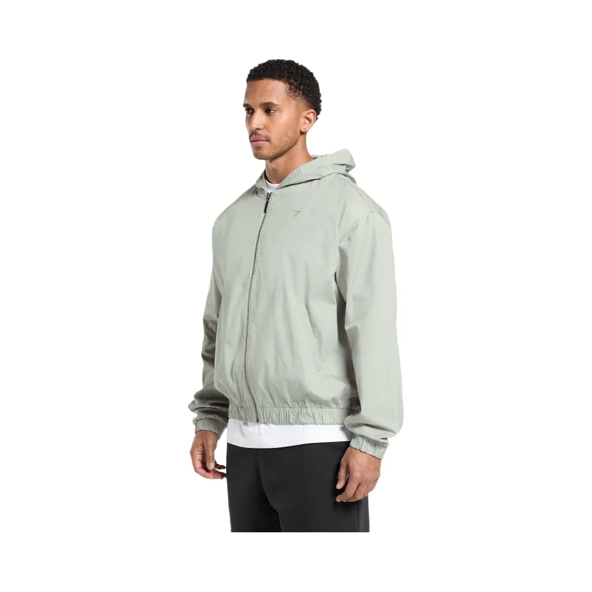 Gymshark Oversized Hooded Jacket - Stone Grey