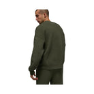 Alo Men's Domain Rib Knit Crew Sweater - Green Olive